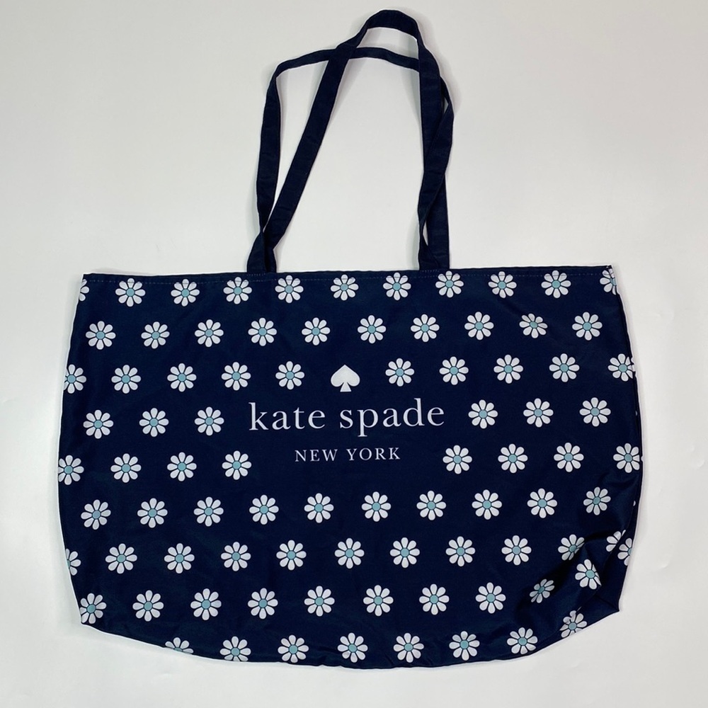 Kate Spade Navy Blue Daisy Large Tote Bag